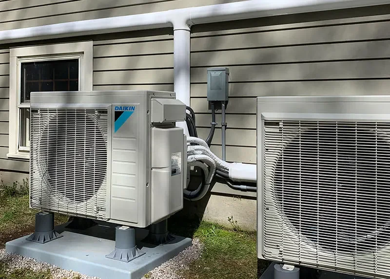 Ductless split system installation
